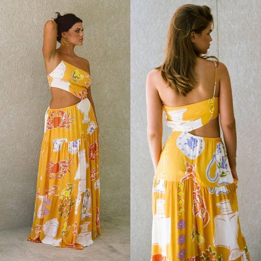 Sabo Skirt Aliza Dress- Ciao Yellow US 4 NWOT